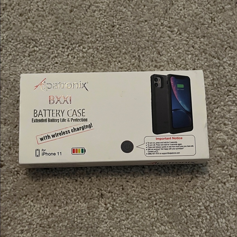 Alpatronix Black Battery Case for iPhone 11